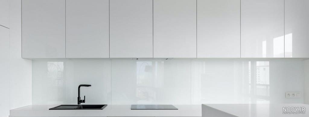 کابینت های گلاس سفید اکلیلی نی نی سایت