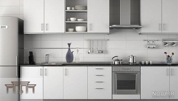 کابینت هایگلاس سفید براق