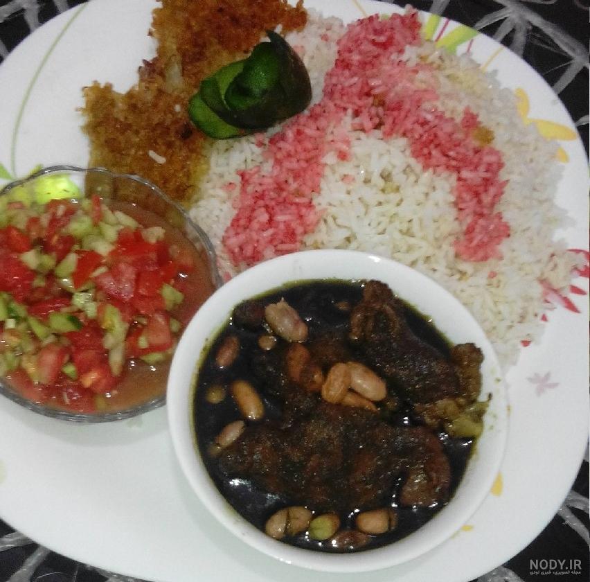 خورش بوقلمون با لوبیا خورش بوقلمون با لوبیا