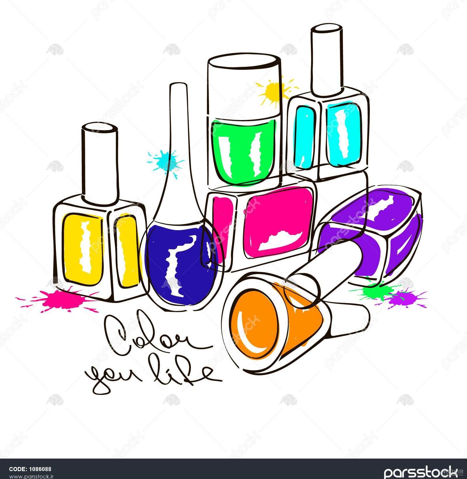 طرح ناخن بچه گانه کیتی