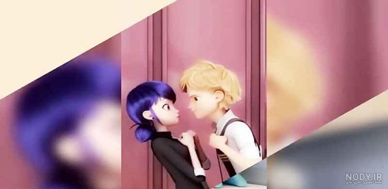 عکس بوسه عاشقانه مرینت و آدرین