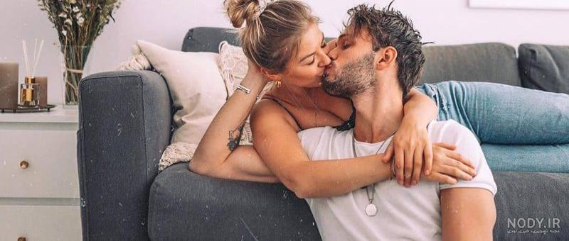 عکس عاشقانه لب دادن دو نفره عکس عاشقانه لب دادن دو نفره
