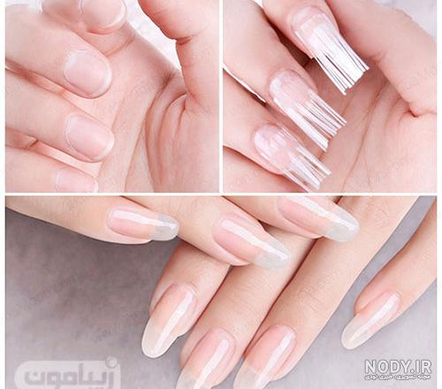عکس کاشت ناخن کوتاه عکس کاشت ناخن کوتاه