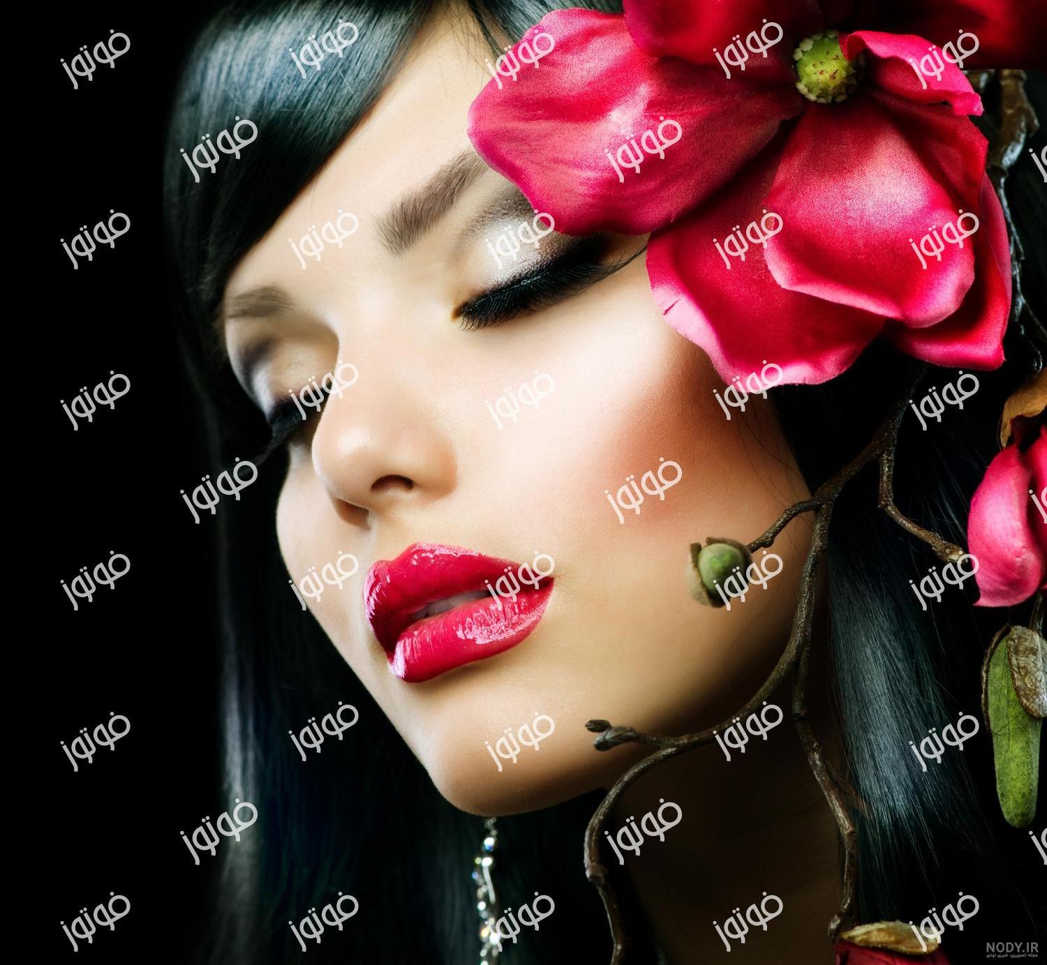 عکس گل هنری