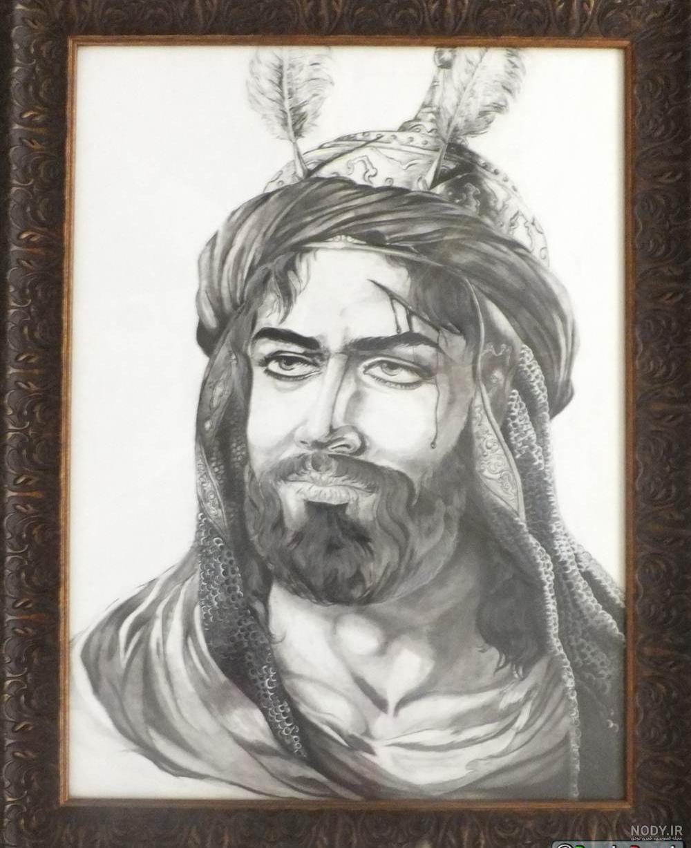 نقاشی امام علی و حضرت محمد نقاشی امام علی و حضرت محمد