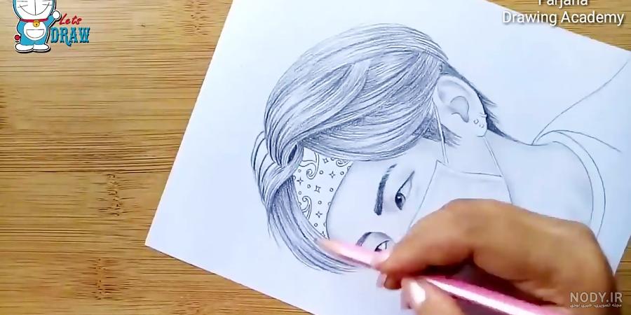 نقاشی تهیونگ با ماسک