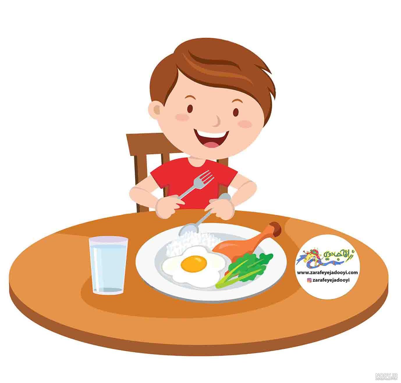نقاشی غذا خوردن