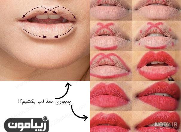 نقاشی لب قرمز نقاشی لب قرمز