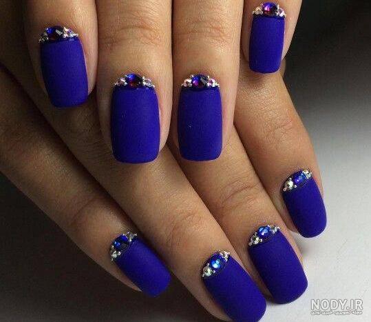 کاشت ناخن ابی فیروزه ای کاشت ناخن ابی فیروزه ای