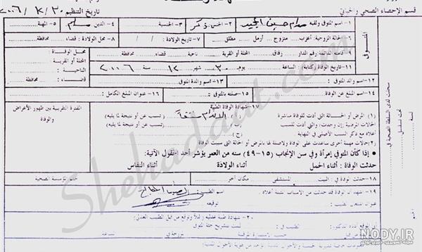 تاریخ فوت