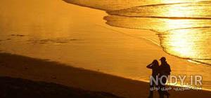 ساحل عکس غروب دریا ساحل عکس غروب دریا