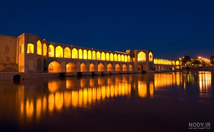 عکس شهر اصفهان در شب عکس شهر اصفهان در شب