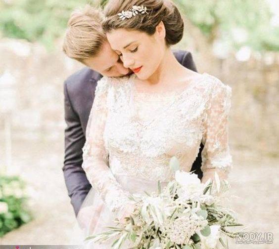 عکس عروس و داماد خارجی عاشقانه اینستاگرام