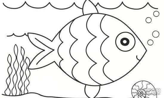 عکس نقاشی ماهی ساده