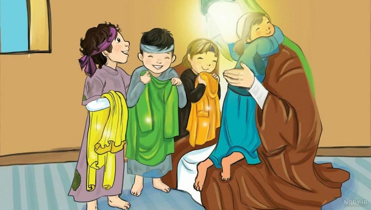 نقاشی امام حسین و علی اصغر