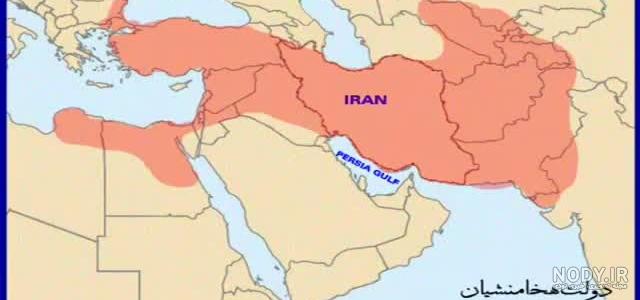 نقشه ایران در زمان قاجار