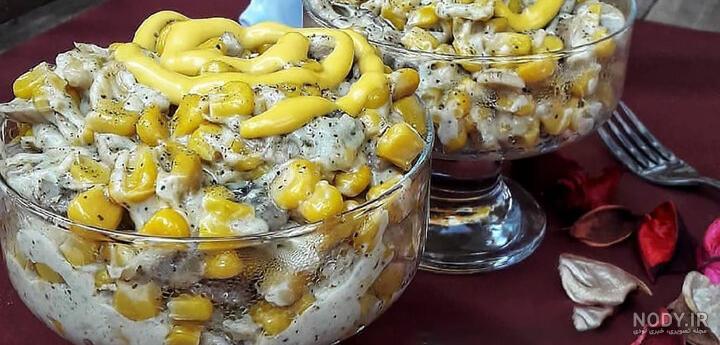 طرز تهیه ذرت مکزیکی ساده بدون قارچ و پنیر پیتزا
