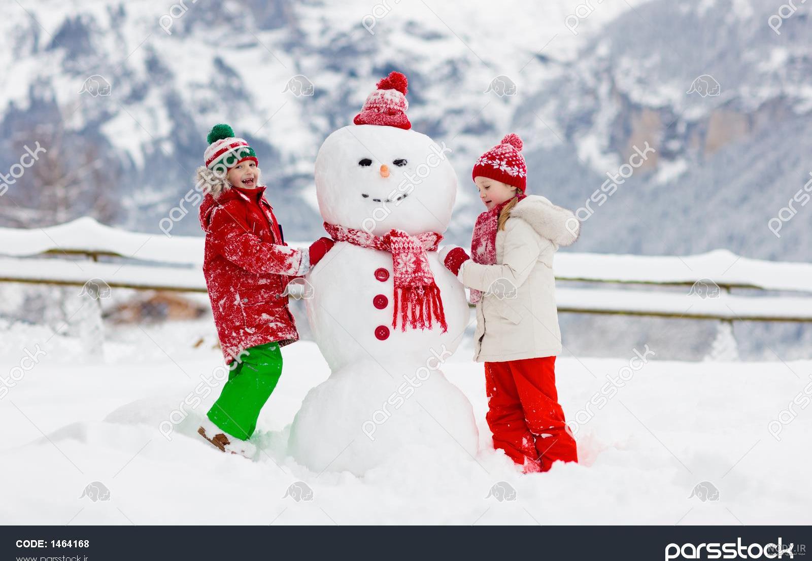 عکس آدم برفی غمگین