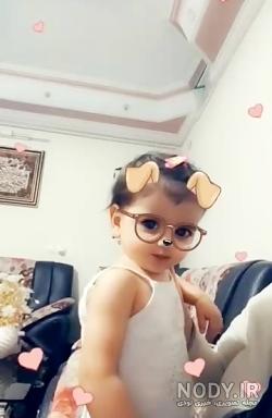 عکس بچه با اسنپ چت