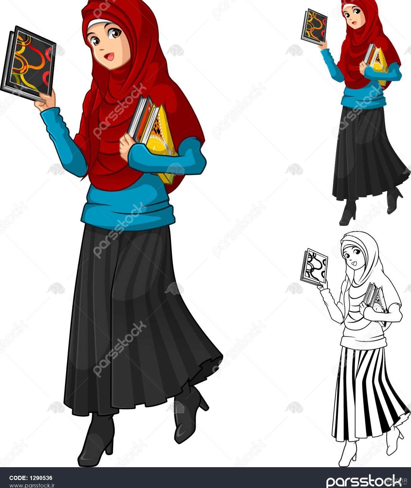 عکس دختر با حجاب روسری