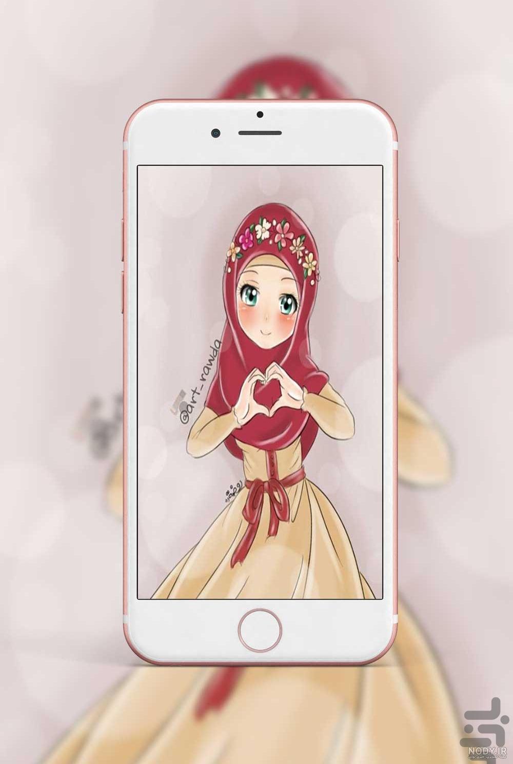 عکس دختر با حجاب عروسکی