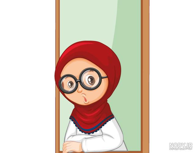 عکس دختر معمولی با حجاب