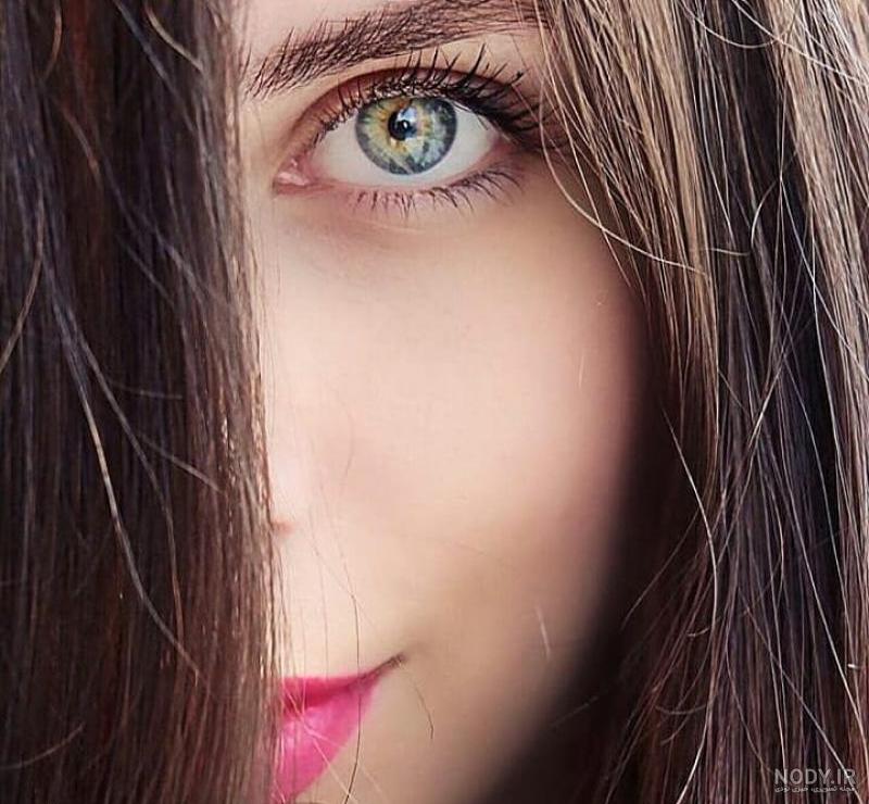 عکس دختر چشم رنگی عکس دختر چشم رنگی