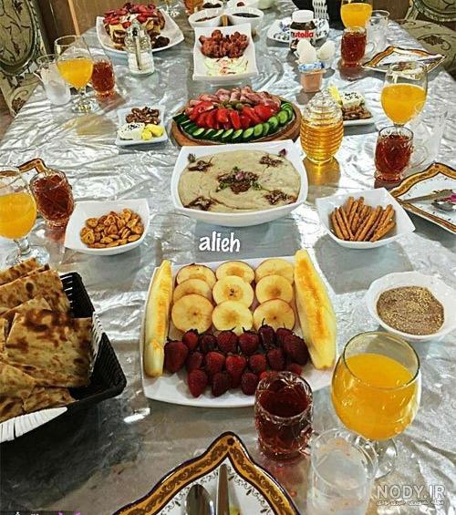 عکس سفره صبحانه سالم عکس سفره صبحانه سالم