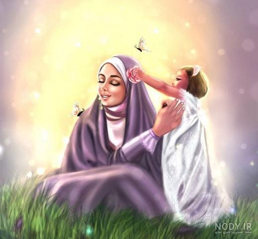 عکس مادر دختری فانتزی با حجاب عکس مادر دختری فانتزی با حجاب