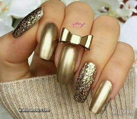 عکس ناخن لاک زده لاکچری