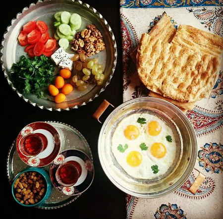 عکس چیدمان سفره صبحانه عکس چیدمان سفره صبحانه