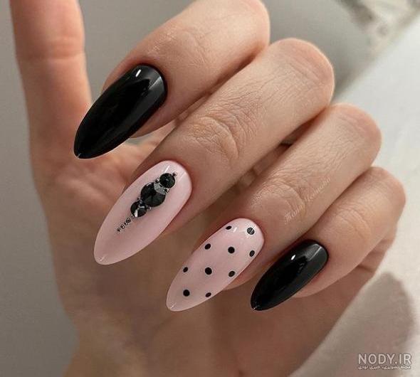 عکس کاشت ناخن با طراحی