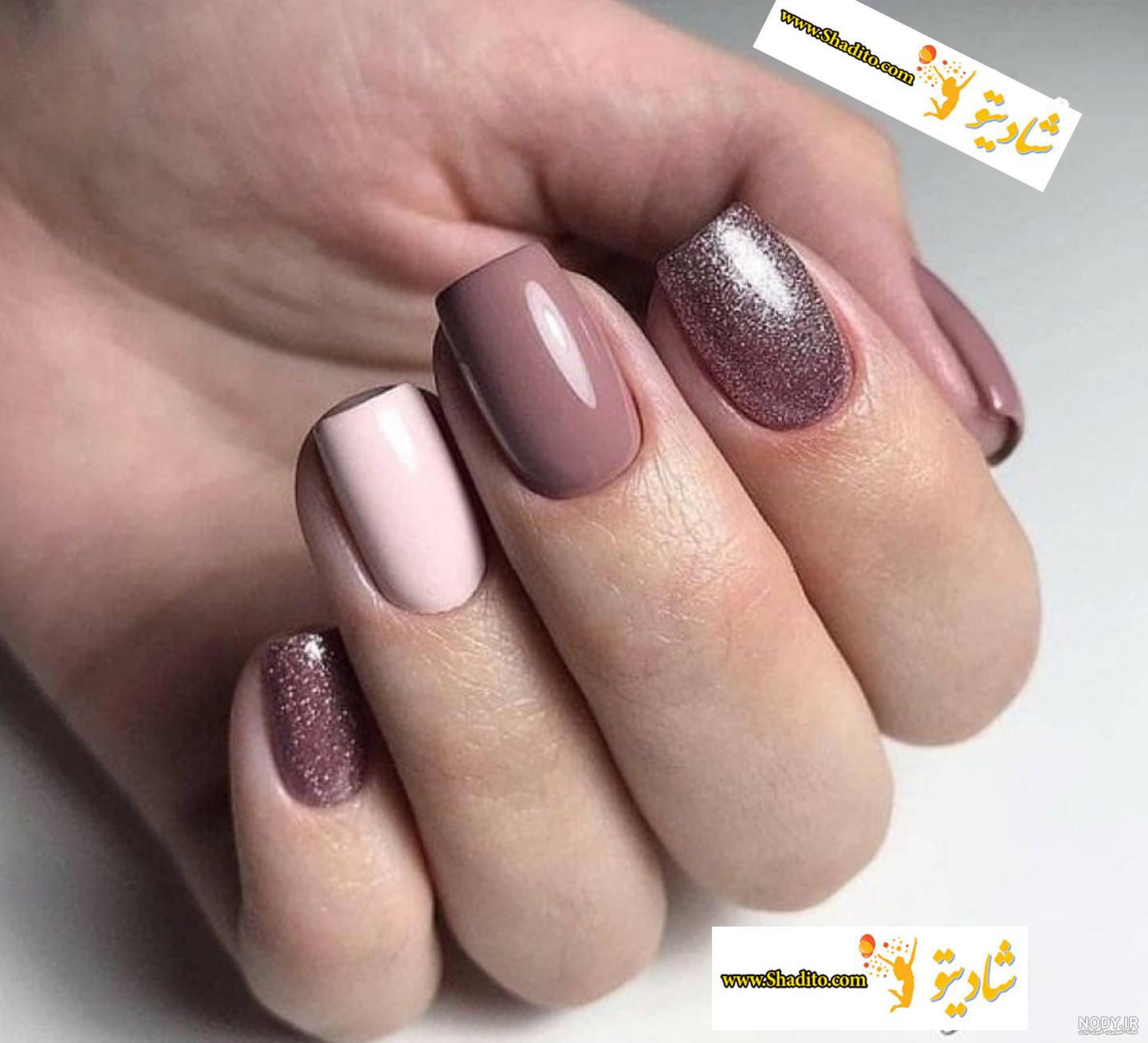 عکس کاشت ناخن رنگ مشکی عکس کاشت ناخن رنگ مشکی