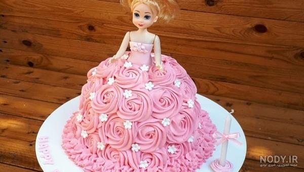عکس کیک تولد دخترانه عروسکی