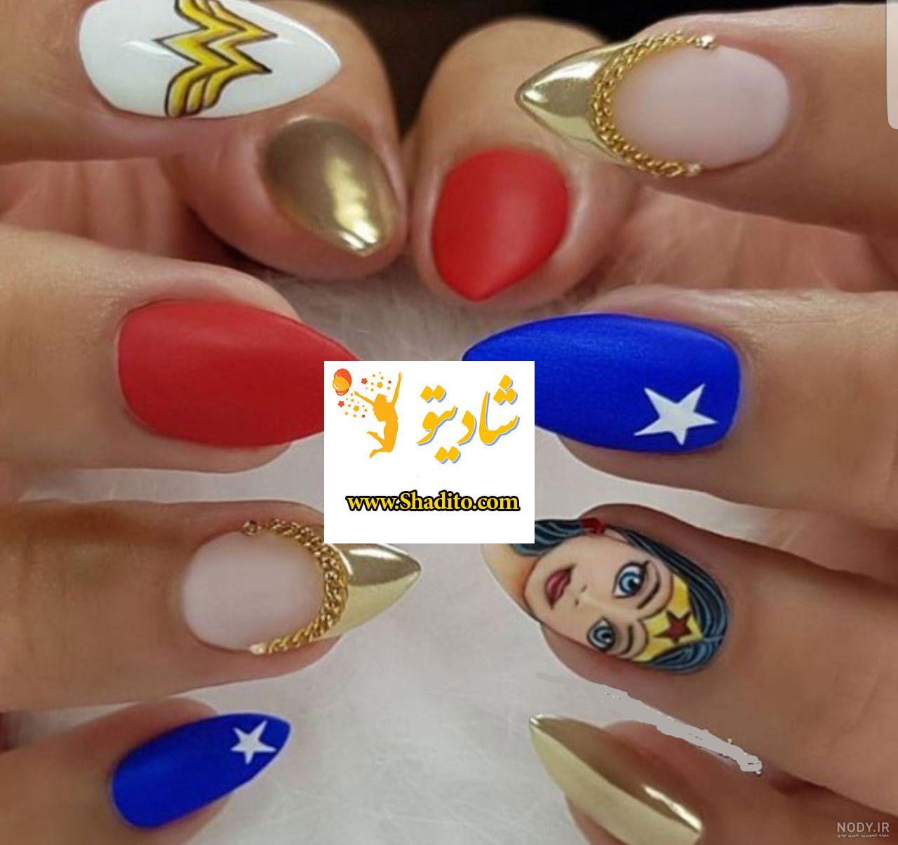 مدل ناخن گرد