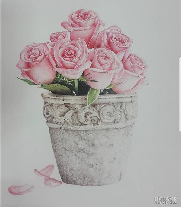 نقاشی باغ گل نقاشی باغ گل