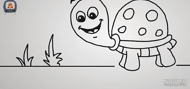 نقاشی لاک پشت آسان نقاشی لاک پشت آسان