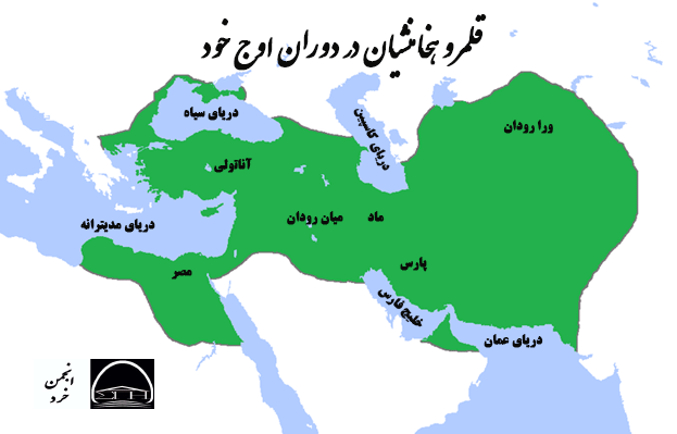 نقشه ایران در زمان قاجار نقشه ایران در زمان قاجار
