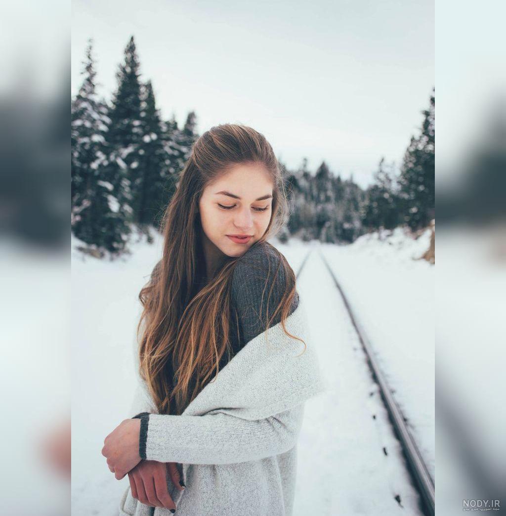 ژست عکس در برف ژست عکس در برف