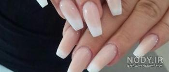 کاشت ناخن فرنچ رنگی کاشت ناخن فرنچ رنگی