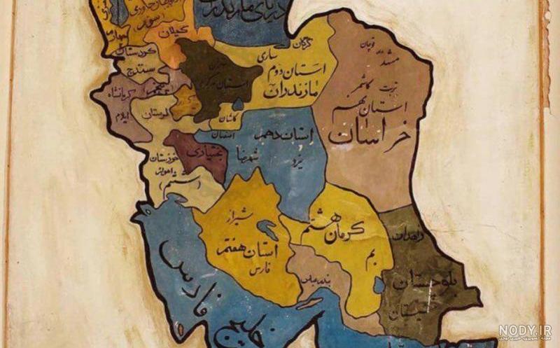 نقشه ایران قدیم با کیفیت بالا