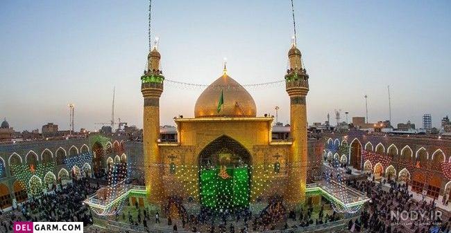 عکس حرم امام علی در شب عکس حرم امام علی در شب