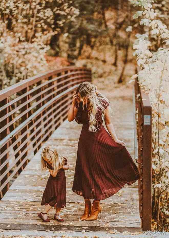 عکس مادر دختری فانتزی با حجاب