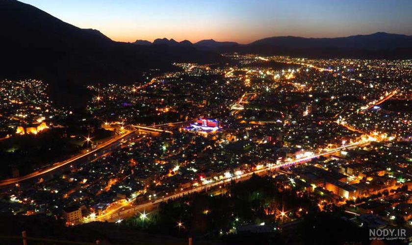 عکس هوایی از شهر الیگودرز