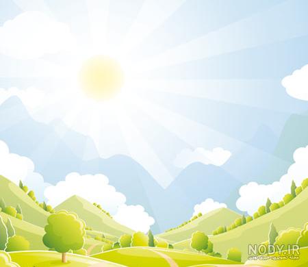 عکس کارتونی طبیعت