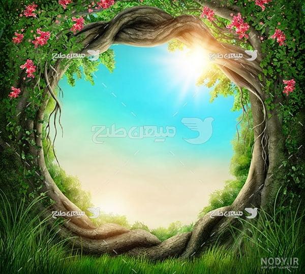 عکس کارتونی طبیعت زیبا عکس کارتونی طبیعت زیبا