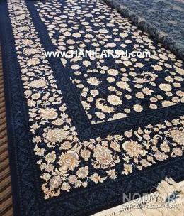 فرش گل برجسته رنگ فیلی