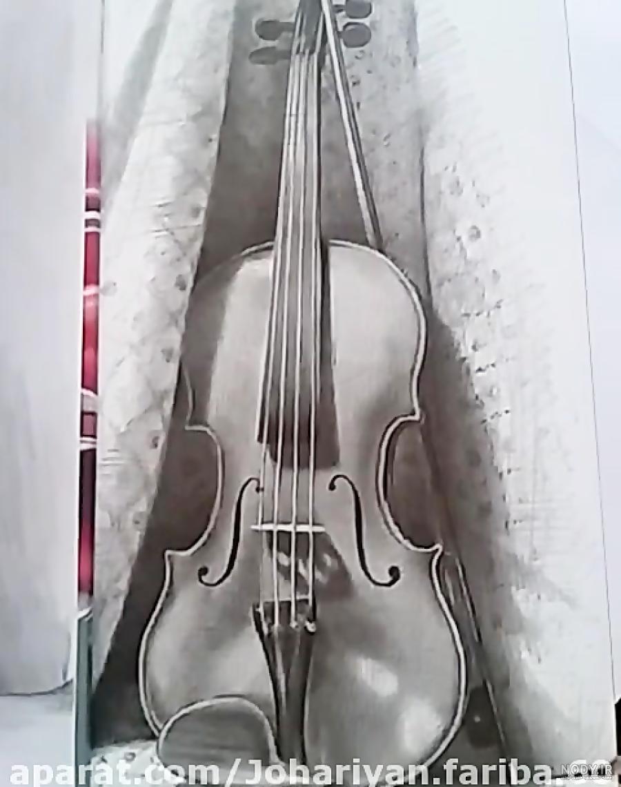 نقاشی گیتار ساده