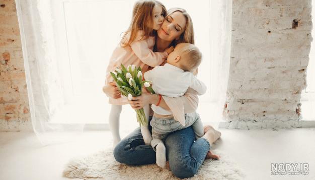 ژست عکس پاییزی مادر دختری ژست عکس پاییزی مادر دختری