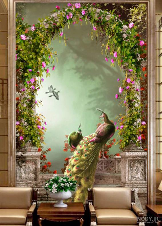 کاغذ دیواری سه بعدی کلاسیک